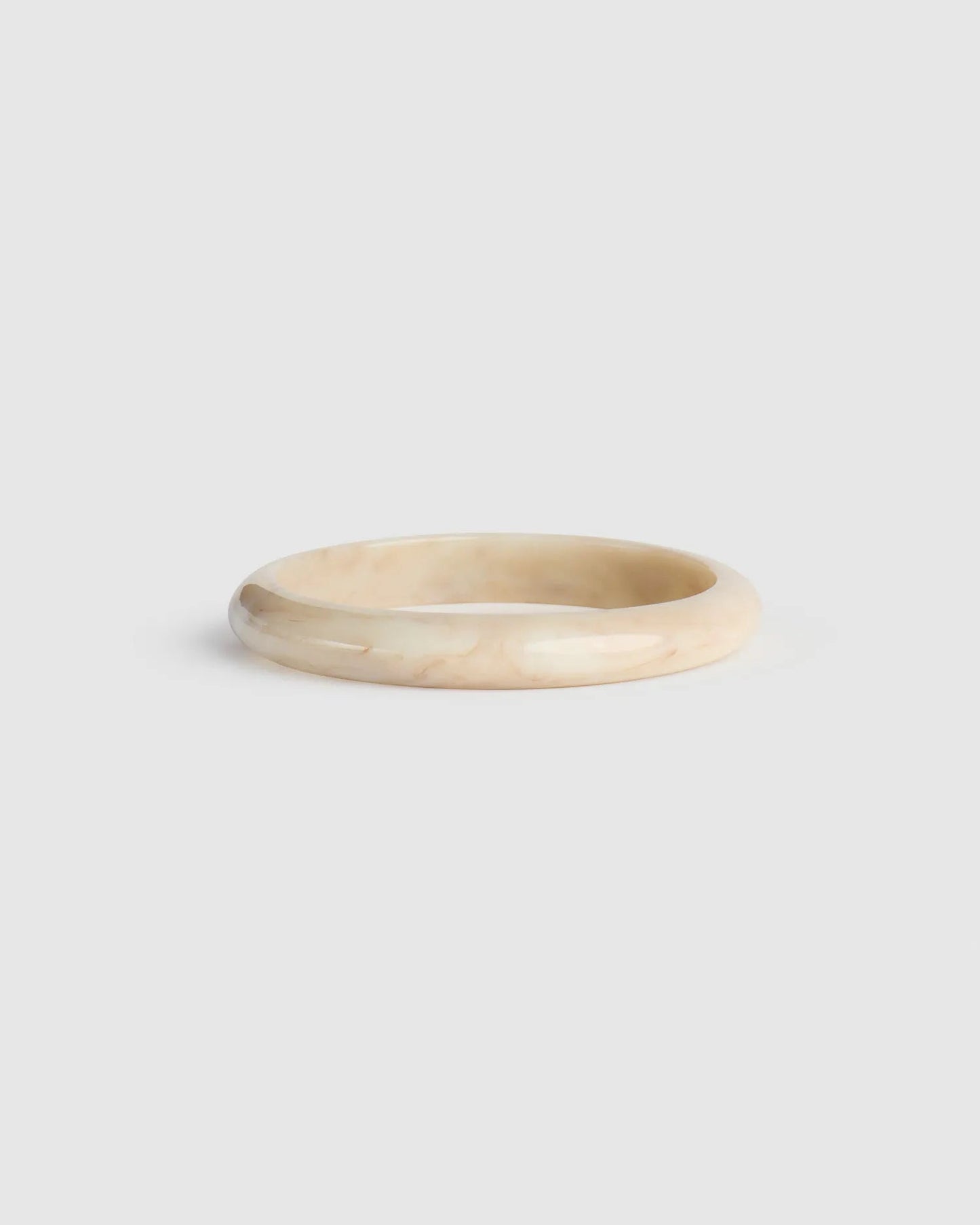 Rounded Bangle Bracelet, Oat