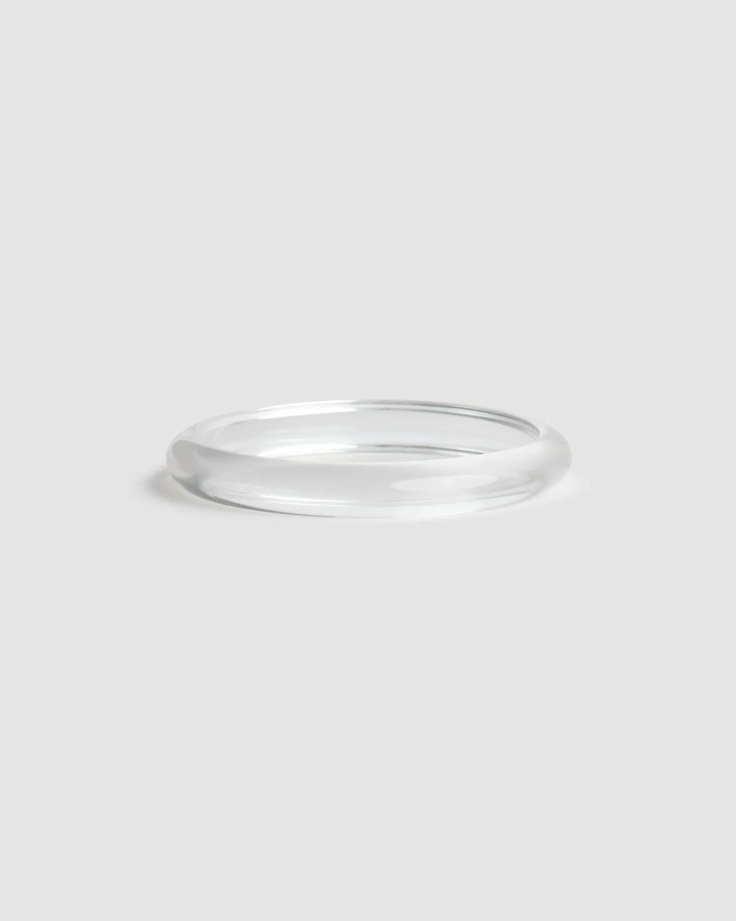 Rounded Bangle Bracelet, Clear