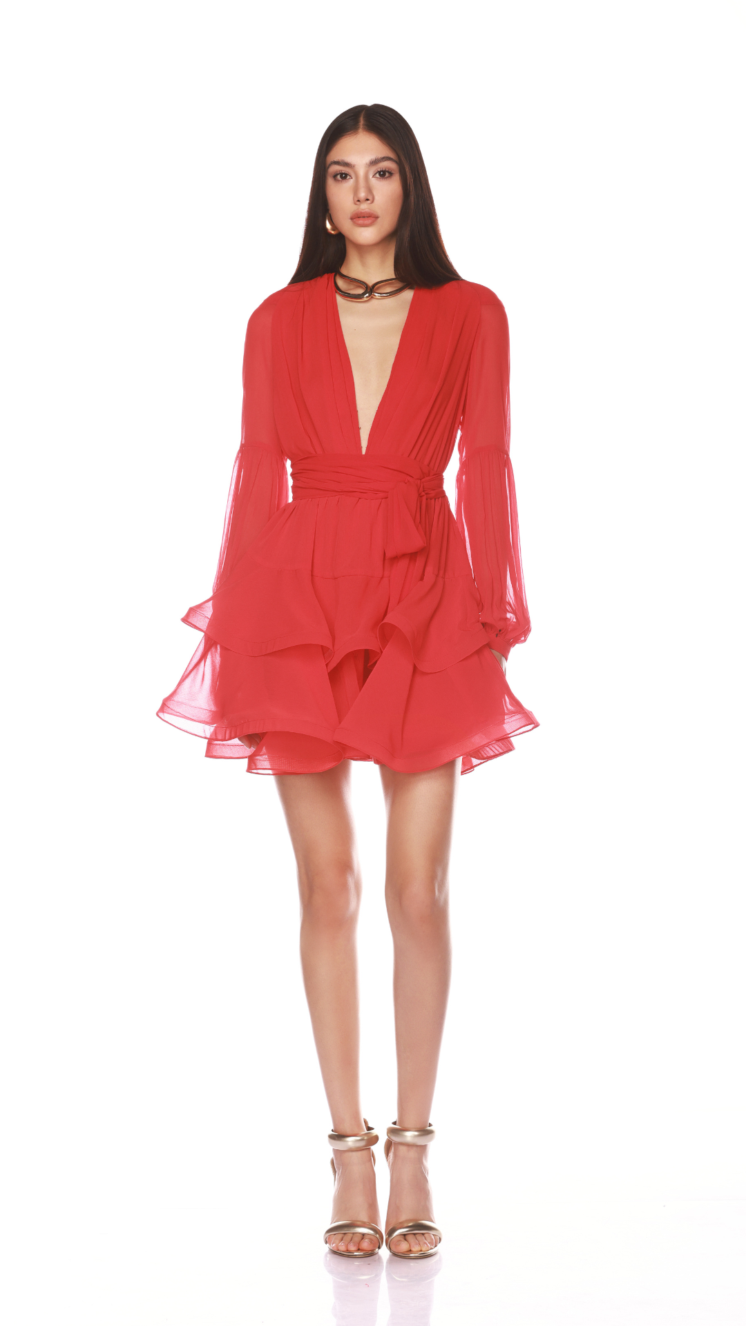 Bedouin Red Mini Dress