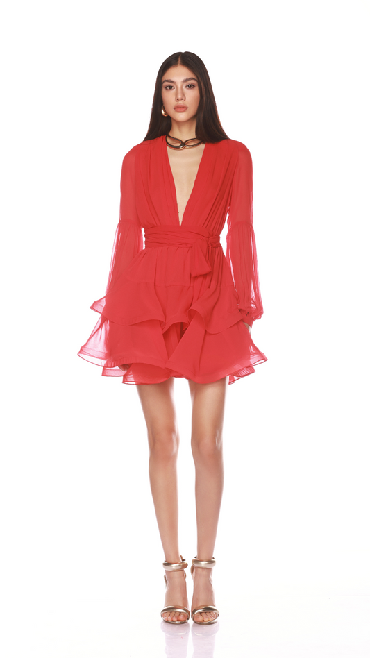 Bedouin Red Mini Dress