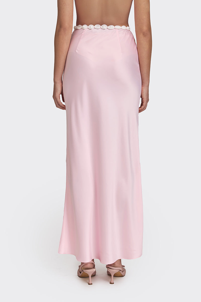 CAKE MAXI SKIRT IN LIGHT PINK