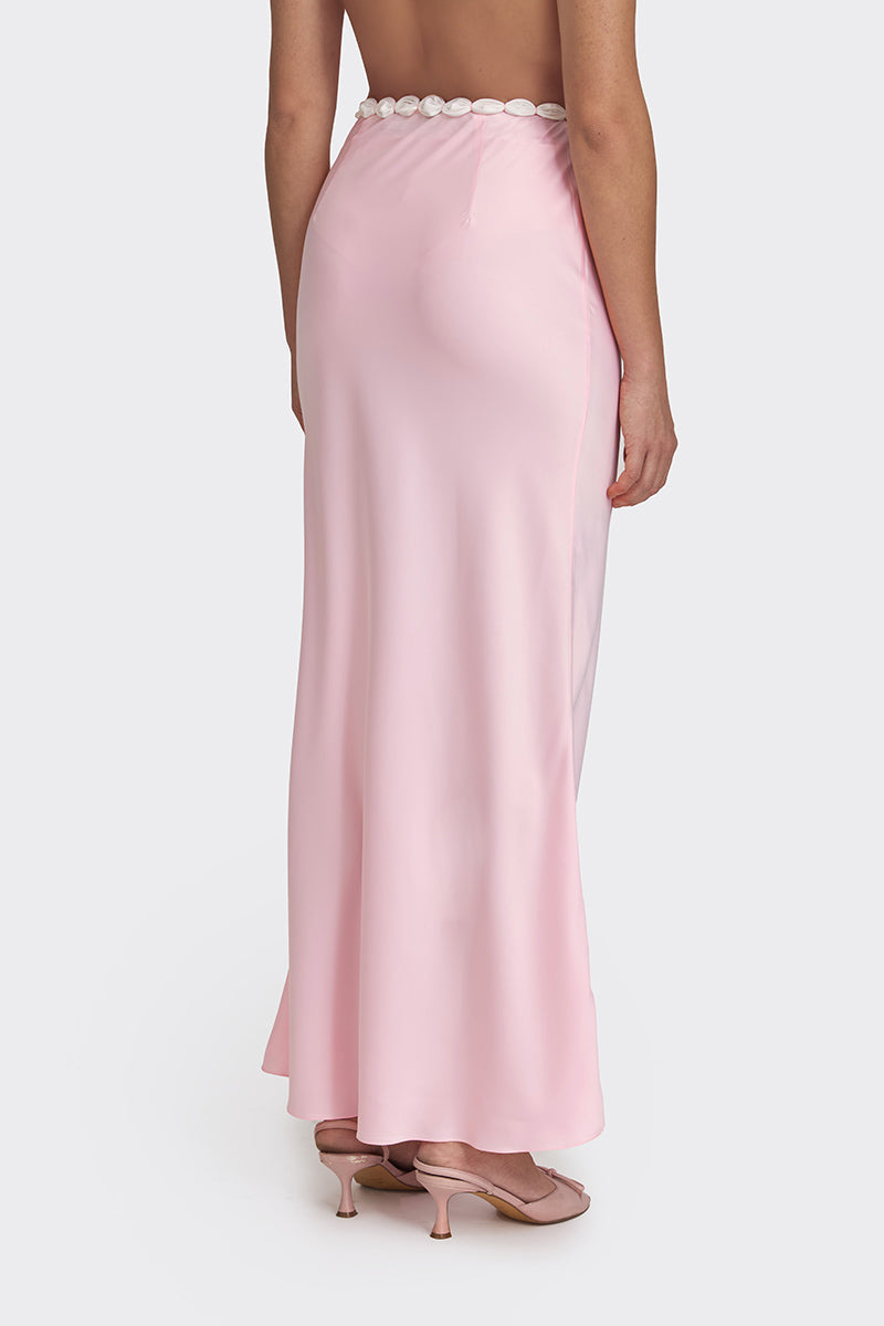 CAKE MAXI SKIRT IN LIGHT PINK