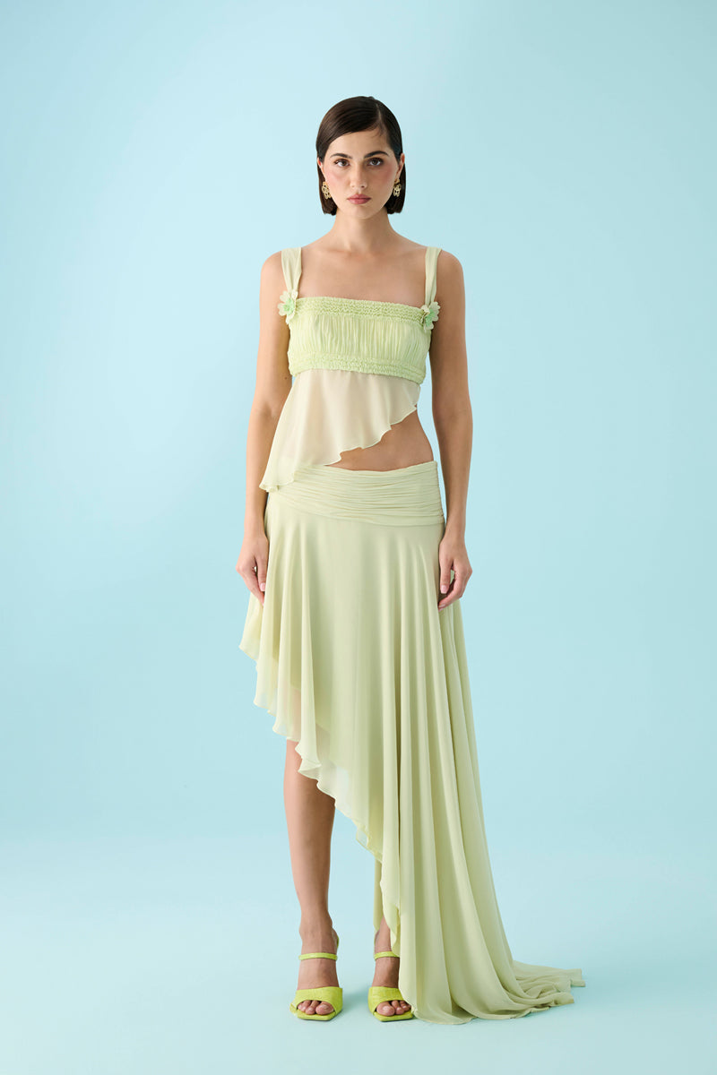 CLORANTHUS FLORAL SKIRT
