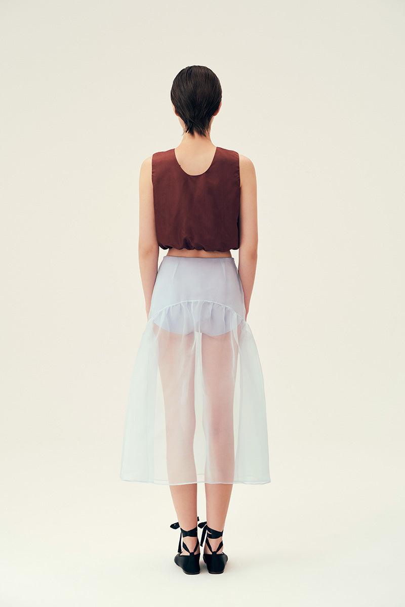 LOIS SKIRT IN PASTEL BLUE
