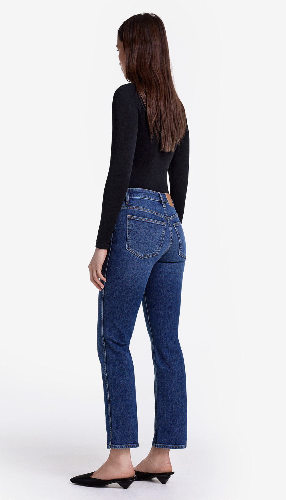 Wren Stretch Mid Rise Crop Straight Jean