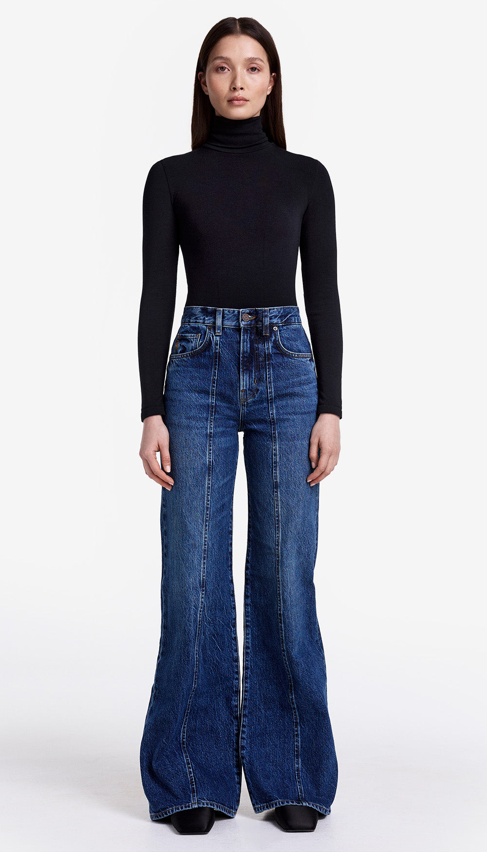 Dove Carpenter High Rise Wide Leg Jean