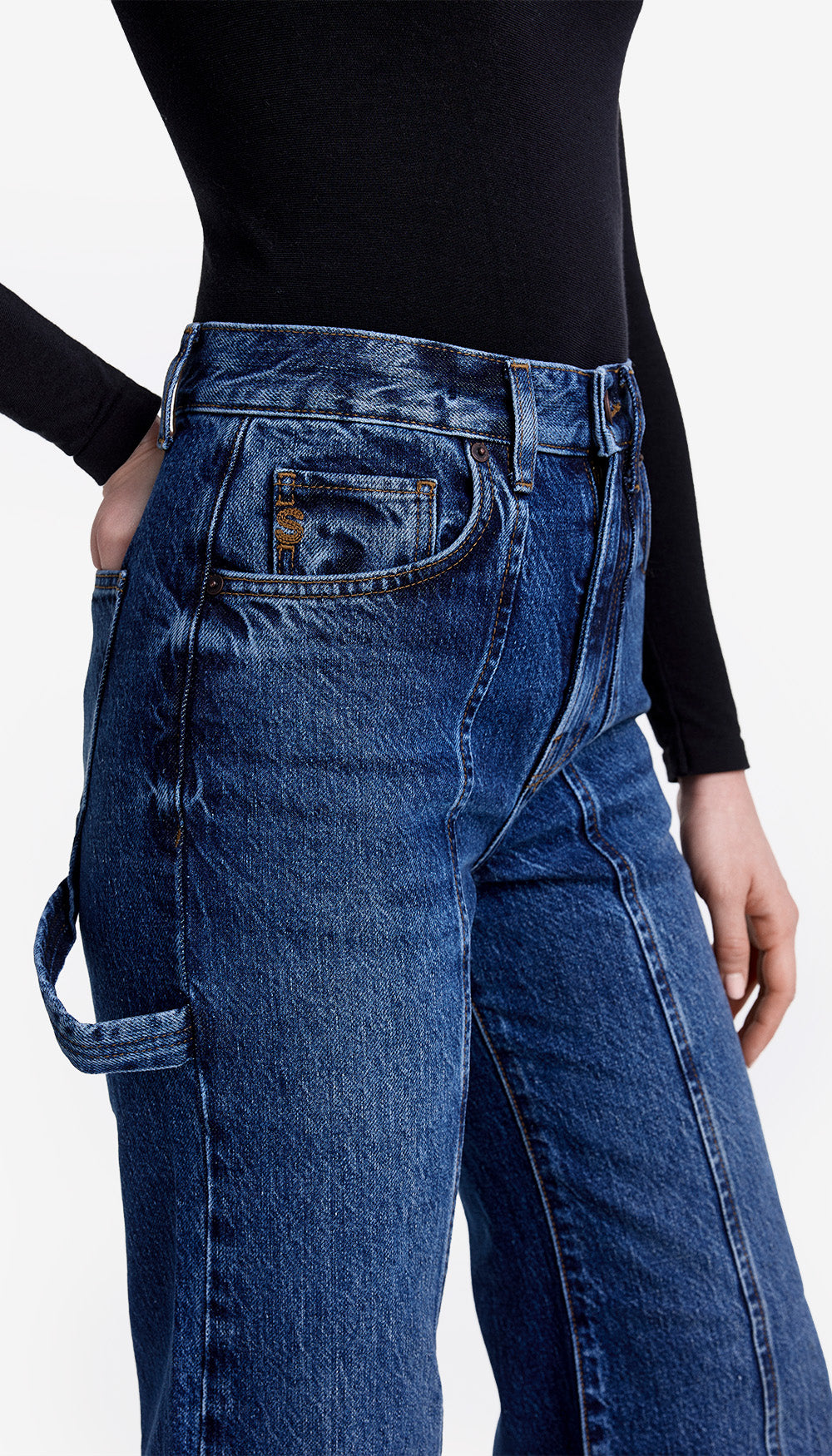 Dove Carpenter High Rise Wide Leg Jean