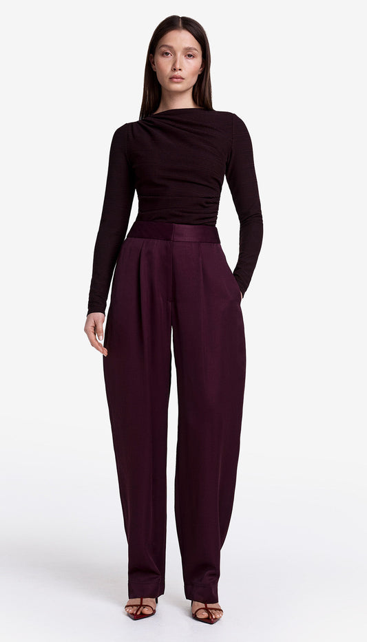 Tapered Pleated Pant