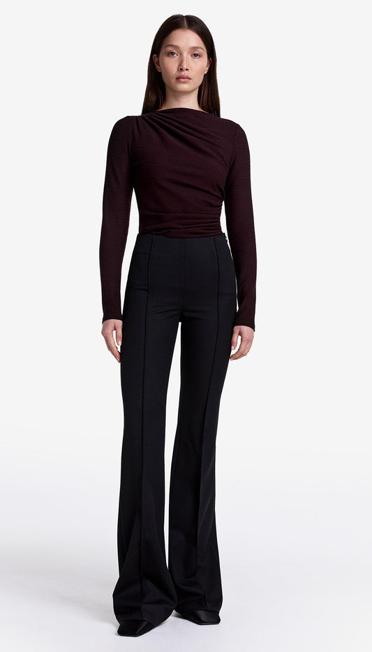 Pintuck Flare Pant