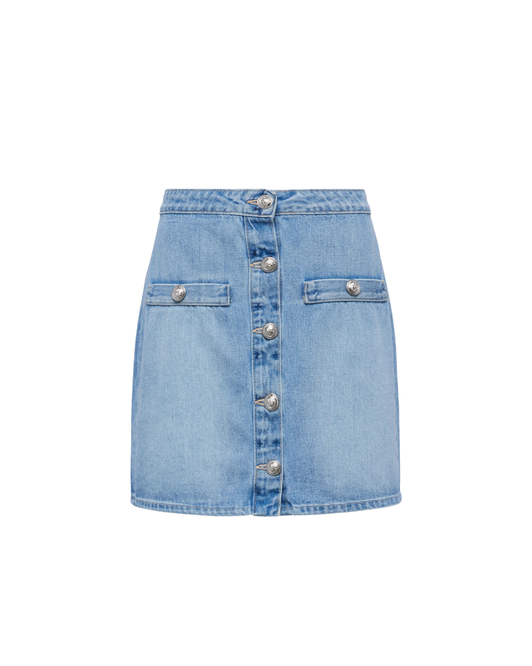 KRIS BUTTON FRONT MINI SKIRT