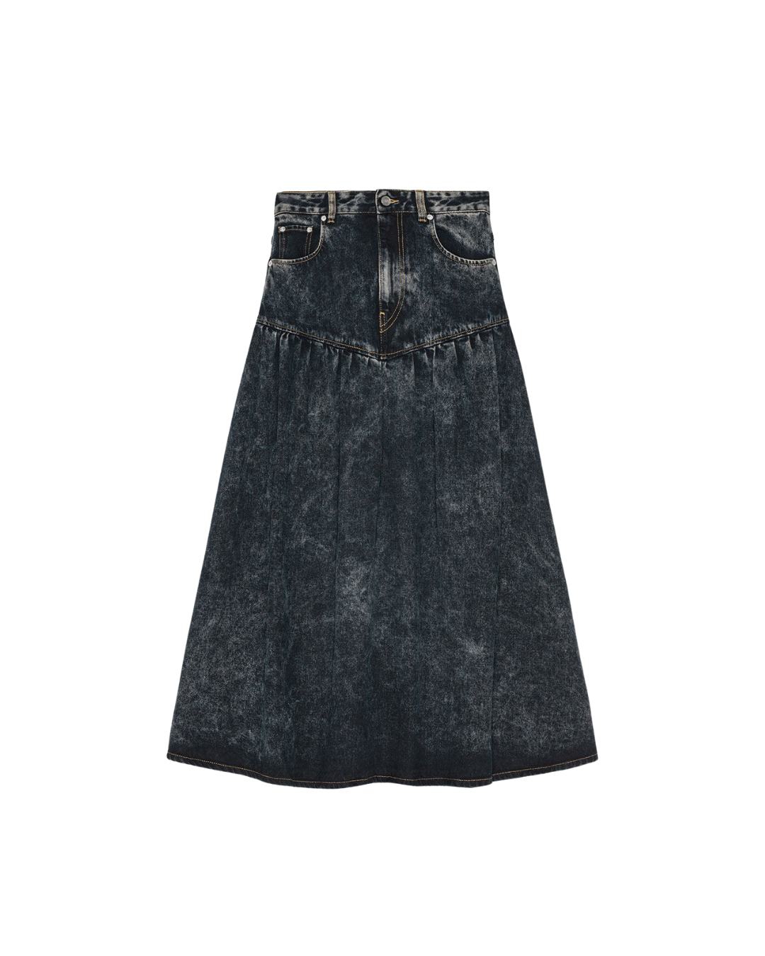 LIGHT DENIM LONG SKIRT