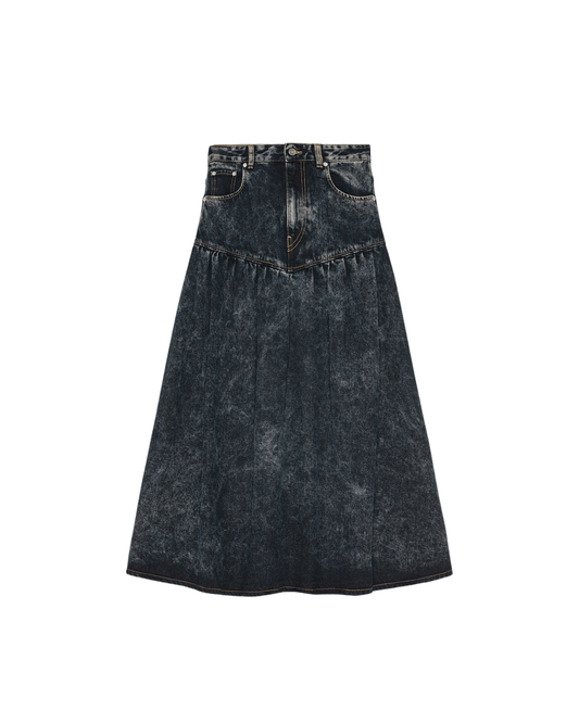 LIGHT DENIM LONG SKIRT