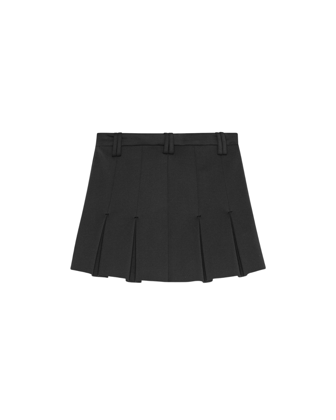 SCUBA NEOPRENE PLEATED MINI SKIRT