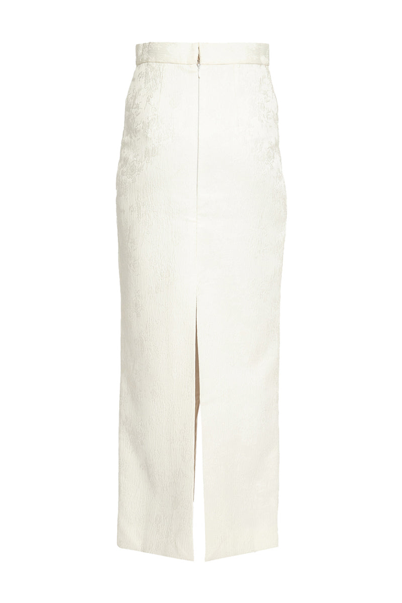 JACQUARD SLIT SKIRT