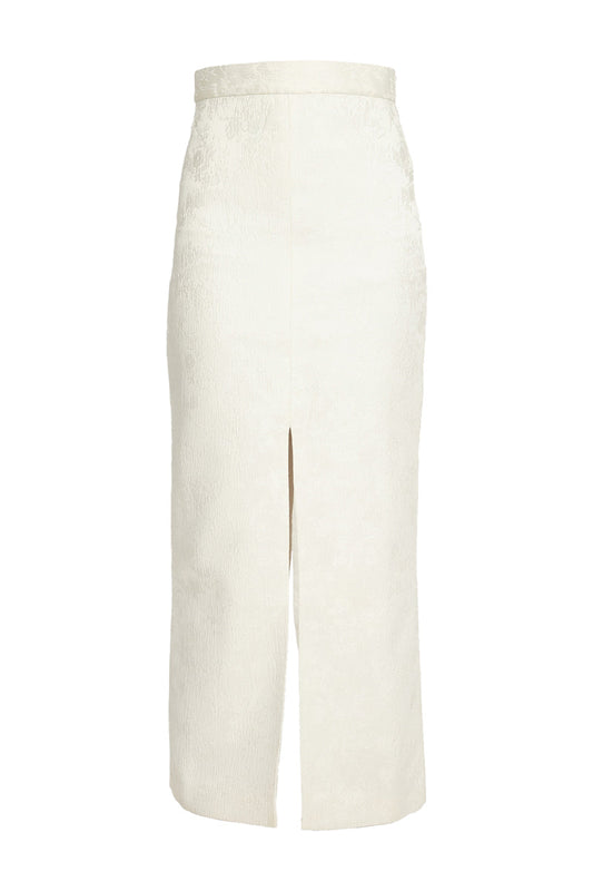 JACQUARD SLIT SKIRT