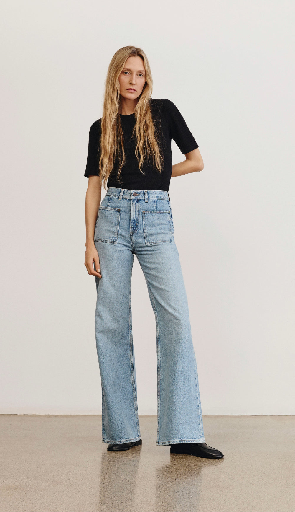 Dove High Rise Wide Leg Jean