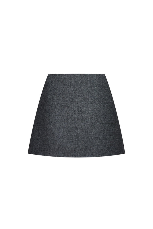 GRAY MINI SKIRT