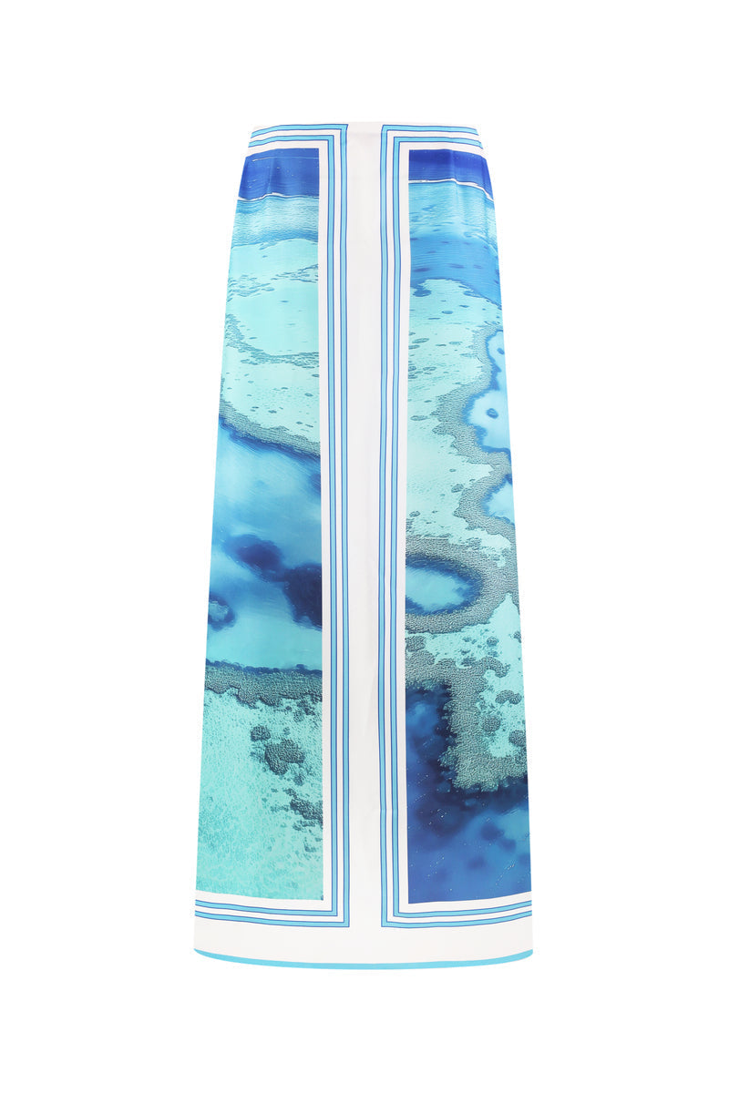 MALDIVES SILK MAXI SKIRT