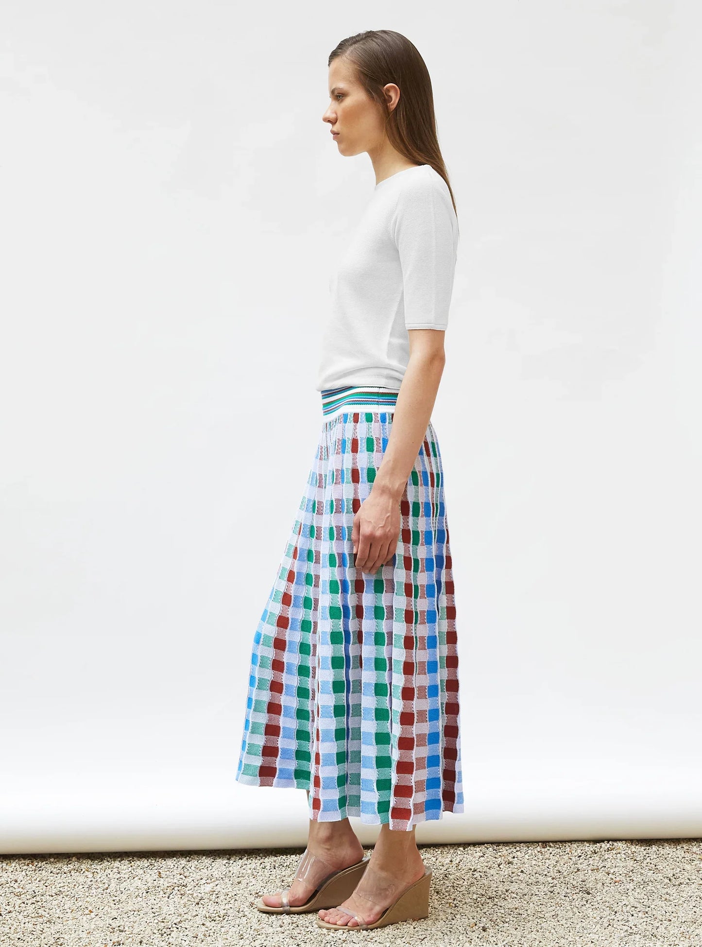DELICATE SKIRT IN WAVY KNIT