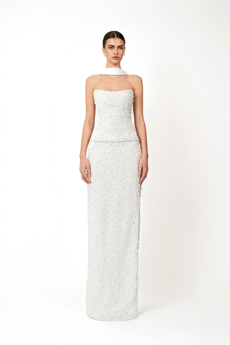 KHERA MAXI SKIRT IN WHITE