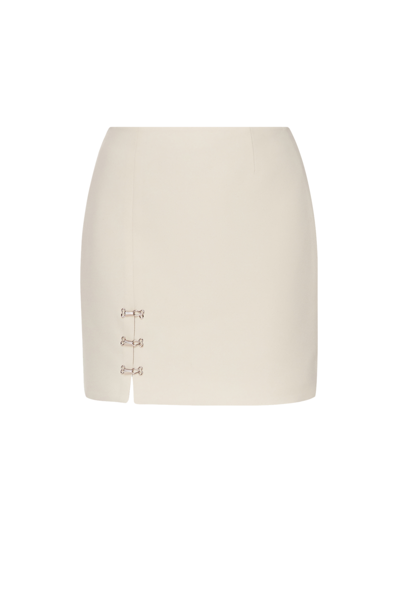 LOREN BEIGE MINI SKIRT
