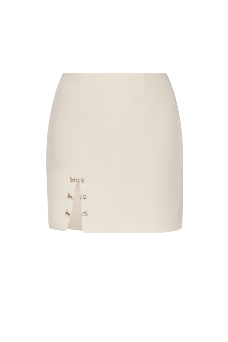 LOREN BEIGE MINI SKIRT