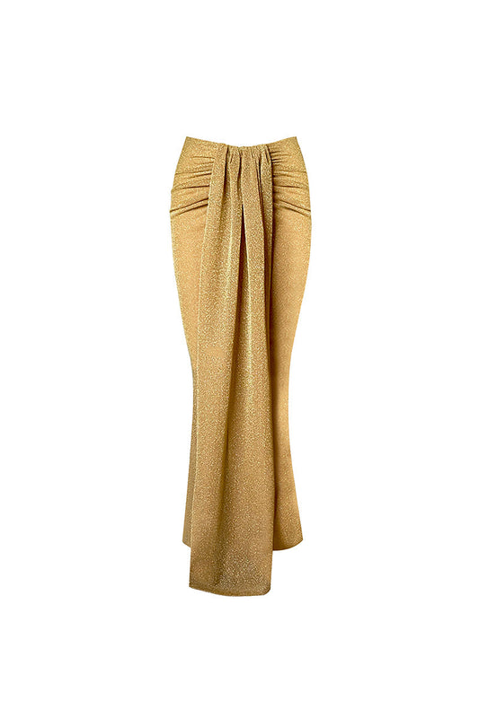 LITTLE MERMAID MAXI SKIRT IN GOLD