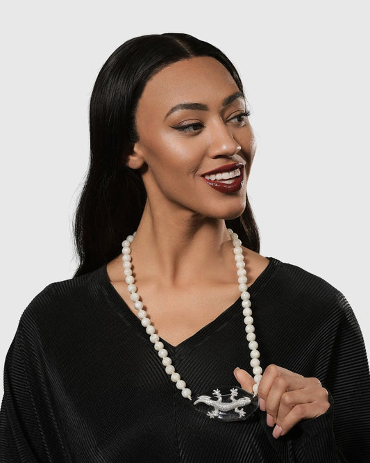 Lucky Bead Necklace, Frost