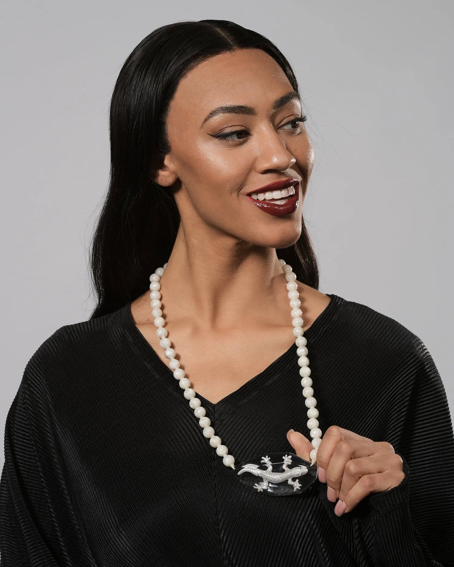 Lucky Bead Necklace, Frost