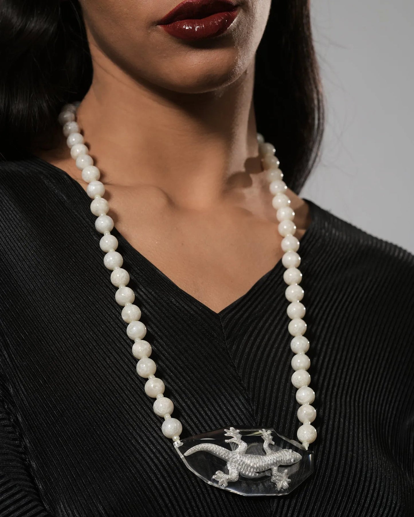 Lucky Bead Necklace, Frost