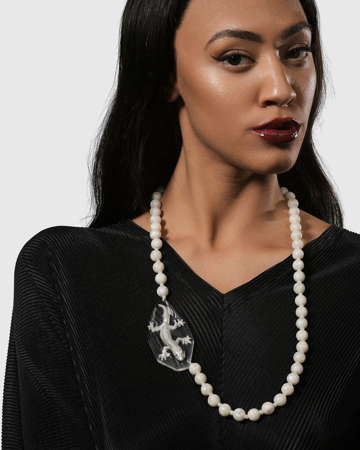 Lucky Bead Necklace, Frost