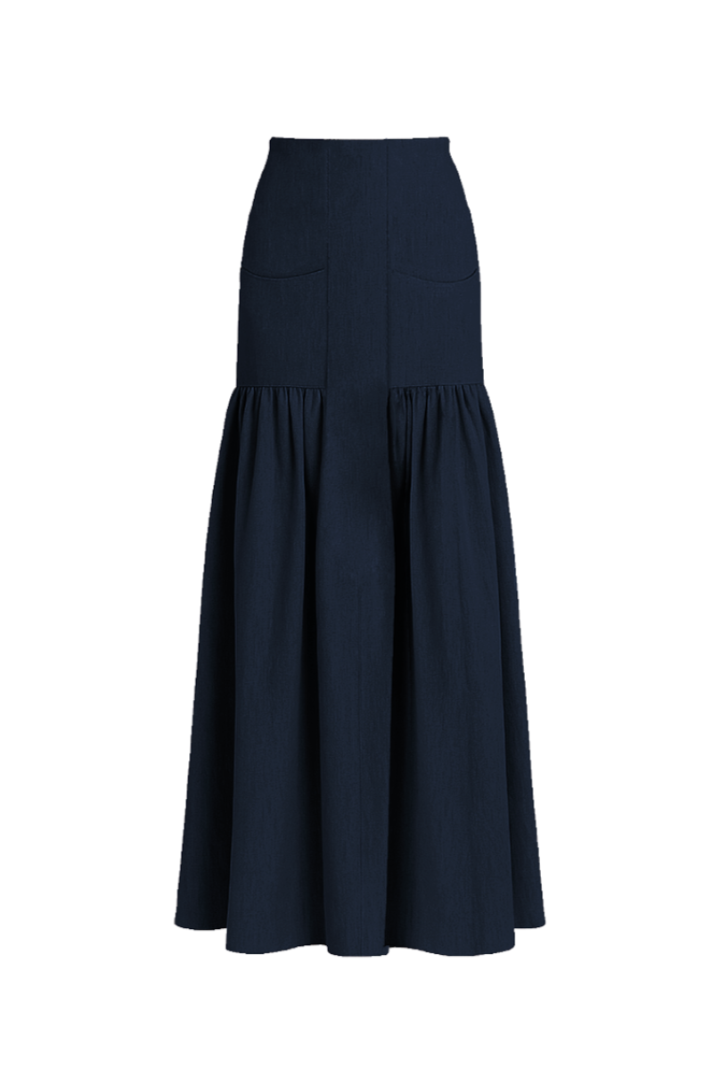 NOELLE SKIRT IN NAVY BLUE