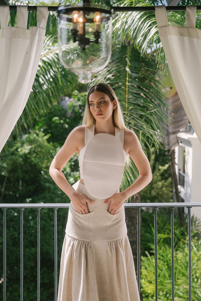 NOELLE SKIRT IN SAND