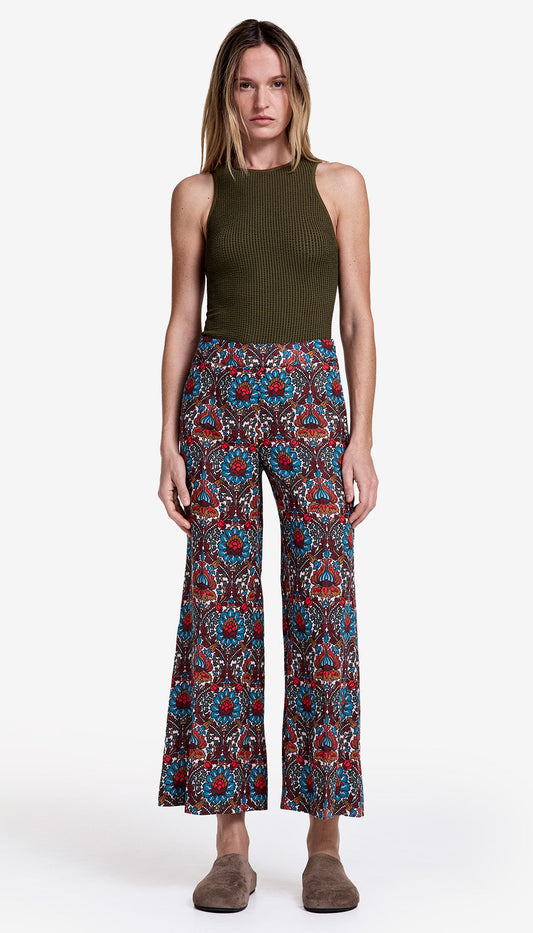 Cropped Side Zip Pant