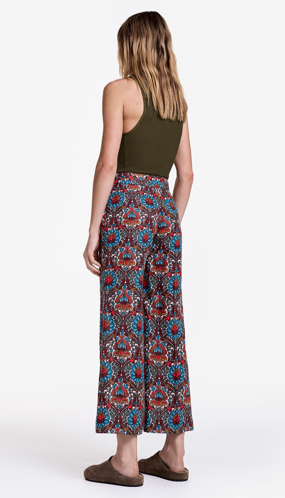Cropped Side Zip Pant