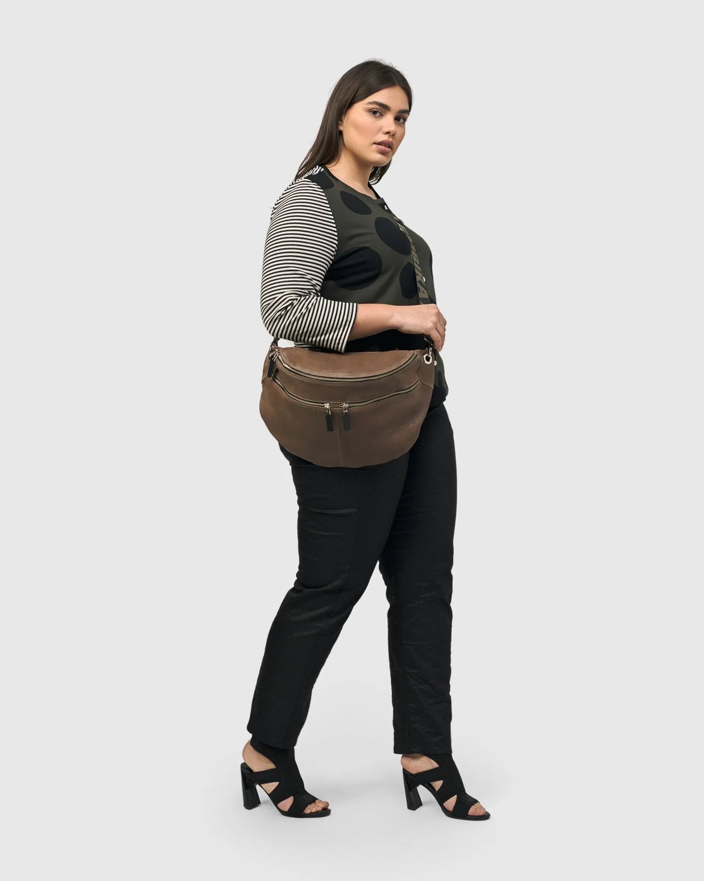 On-the-Go Large Sling Bag, Wood