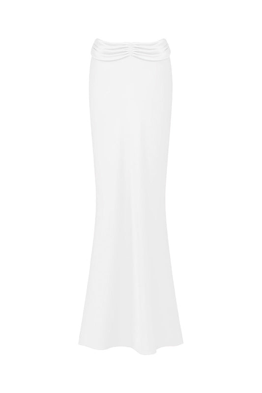 PRINCESS MAXI SKIRT IN OFF WHITE