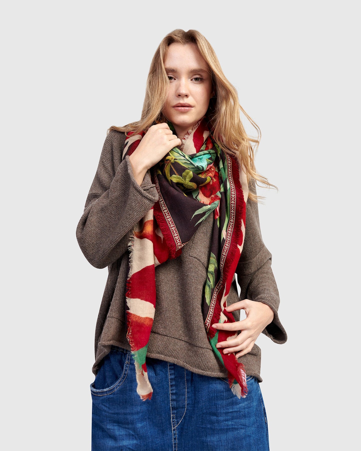 Marquetta Scarf, Floral