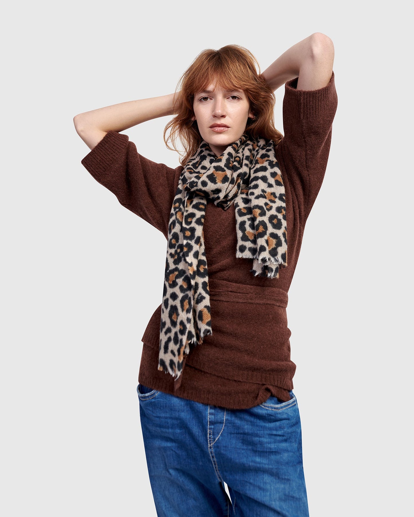 Roam Scarf, Leopard