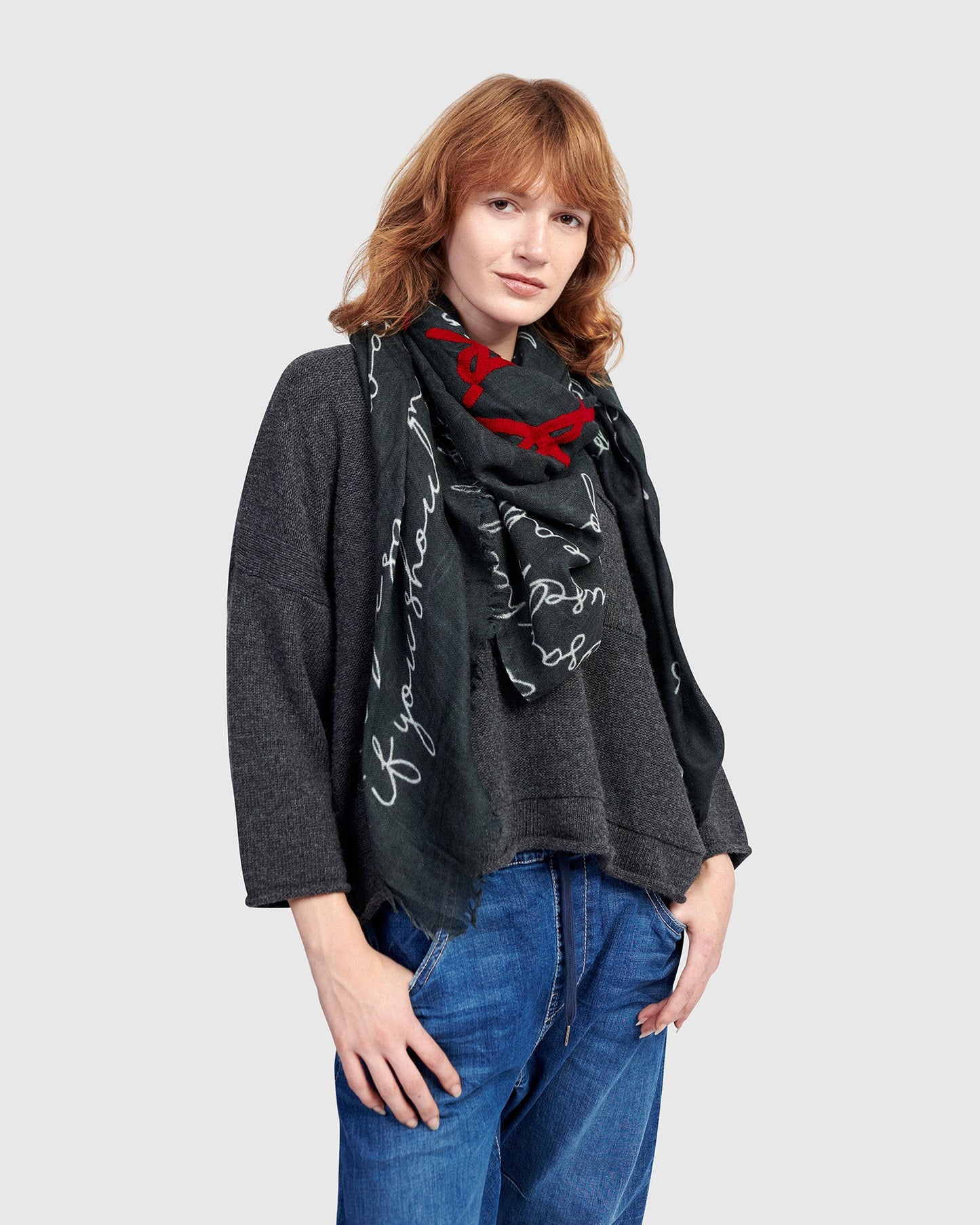 Dance the Blues Scarf, Black
