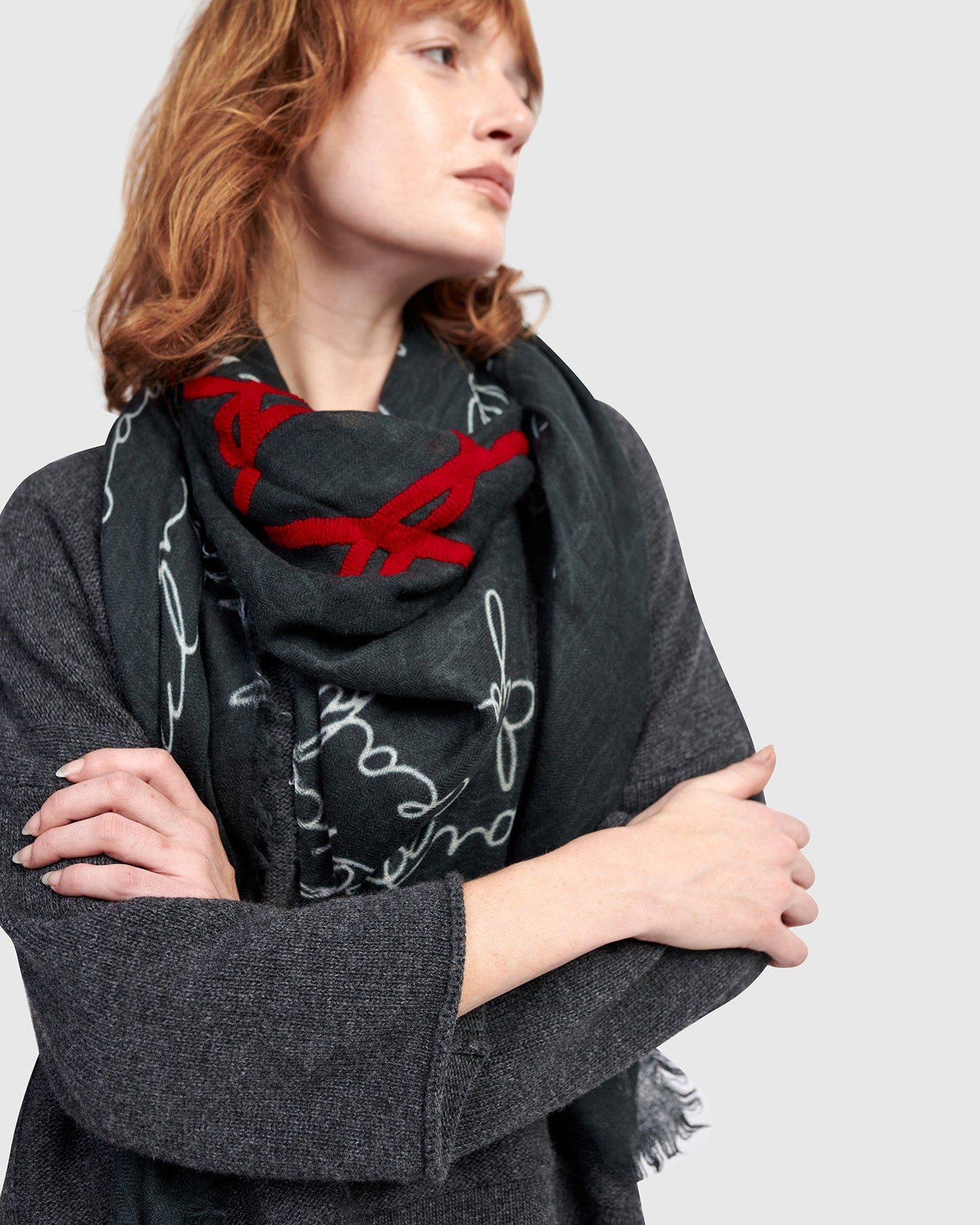 Dance the Blues Scarf, Black