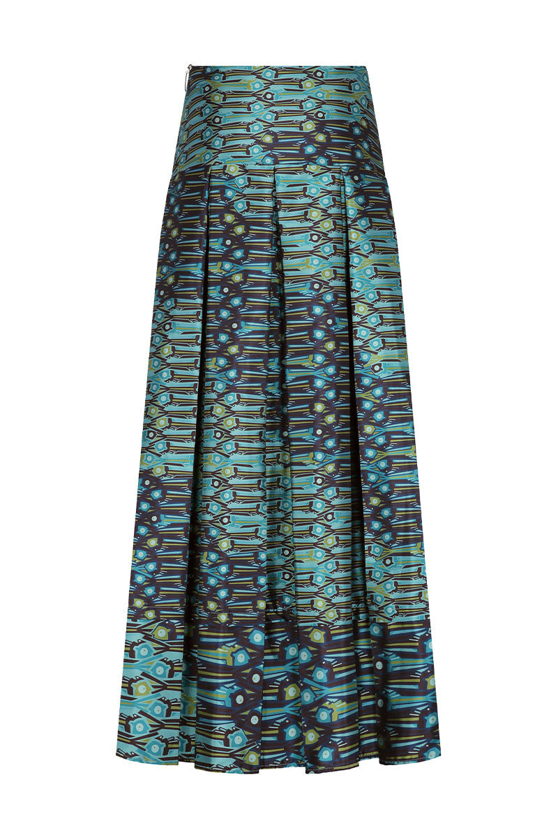 SASTRE ONDA SKIRT IN AQUA