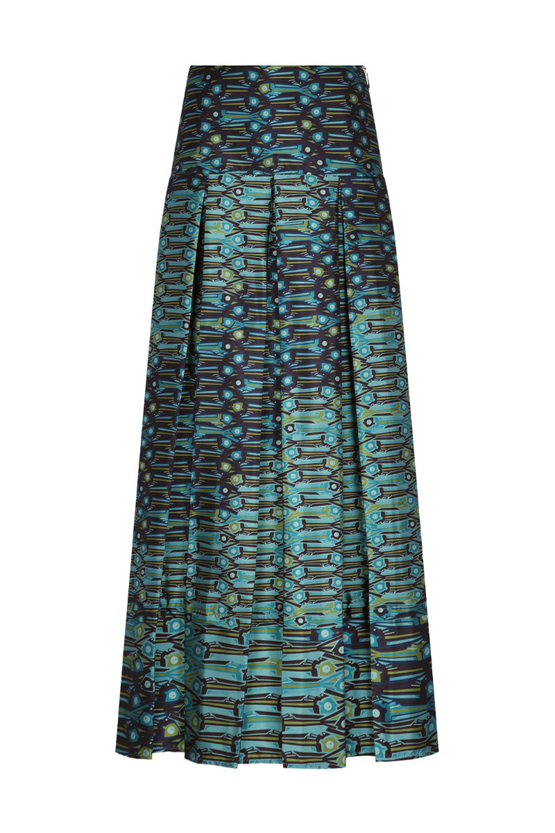 SASTRE ONDA SKIRT IN AQUA