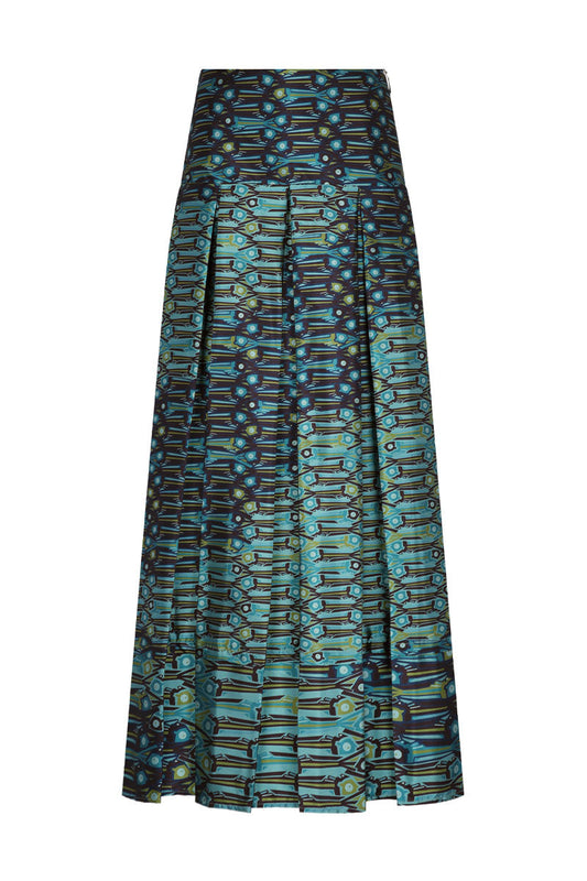 SASTRE ONDA SKIRT IN AQUA