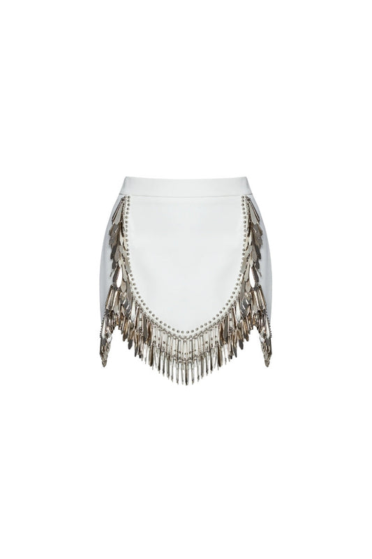 MINI SKIRT IN WHITE
