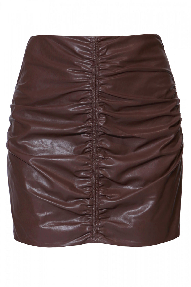 RUTH SKIRT IN CHOCOLATE BROWN