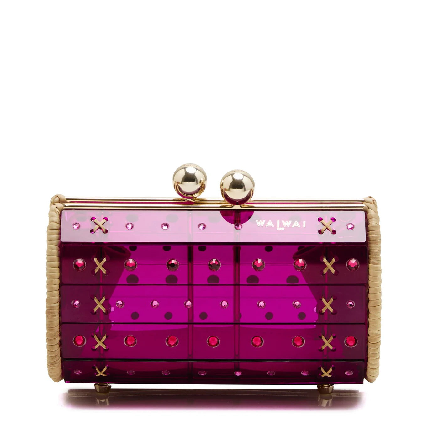 Clutch Strass Purple